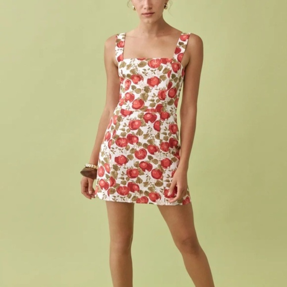 Reformation Brigitte Linen Dress